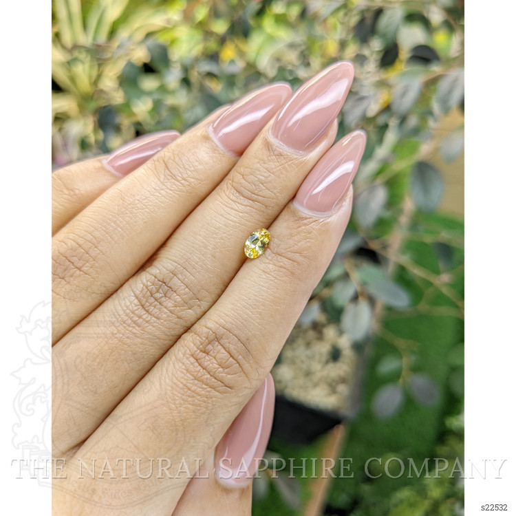 0.52 Ct. Yellow Sapphire from Ceylon (Sri Lanka)