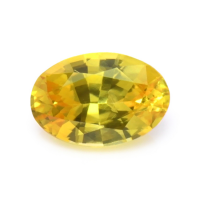 0.58 Ct. Orangish Yellow Sapphire from Ceylon (Sri Lanka) Video