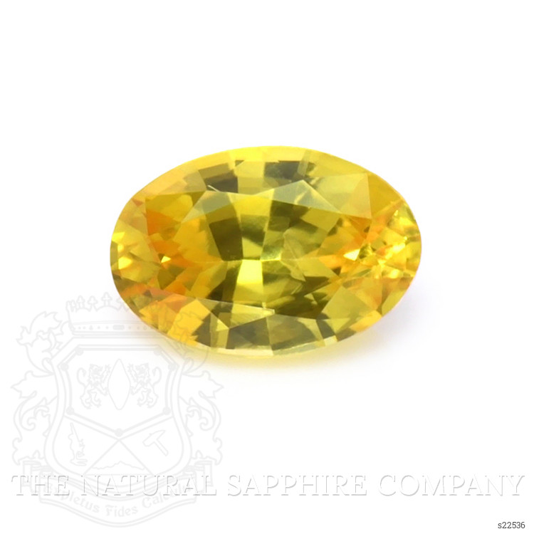 0.58 Ct. Orangish Yellow Sapphire from Ceylon (Sri Lanka)