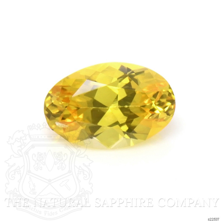 0.49 Ct. Orangish Yellow Sapphire from Ceylon (Sri Lanka)