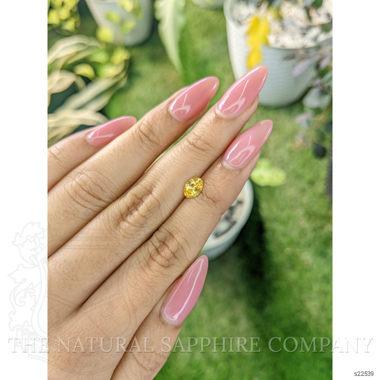0.88 Ct. Yellow Sapphire from Ceylon (Sri Lanka)