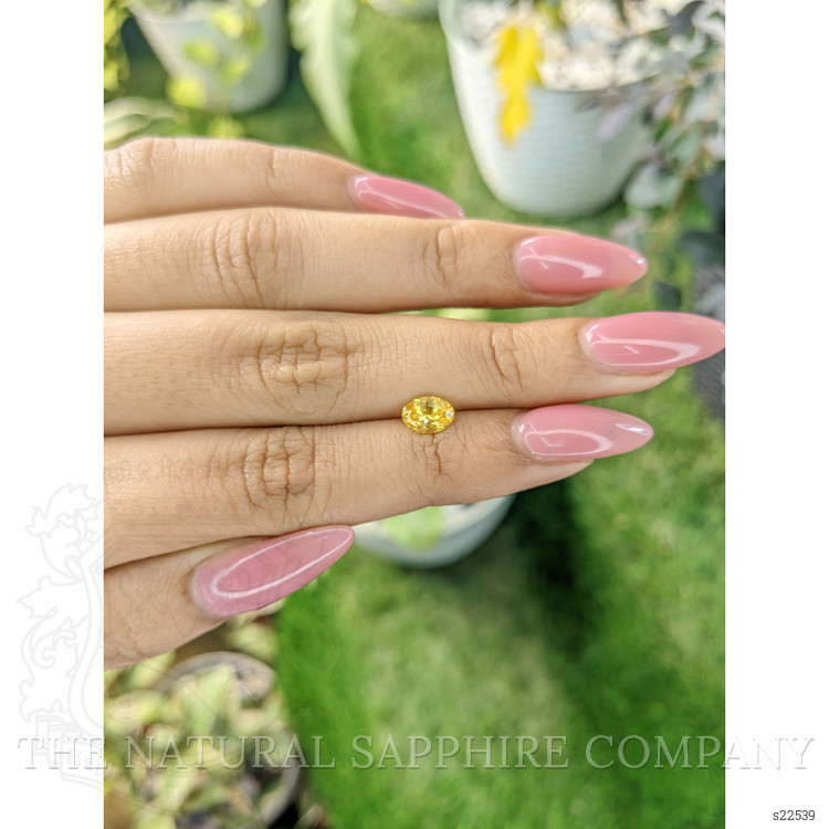 0.88 Ct. Yellow Sapphire from Ceylon (Sri Lanka)