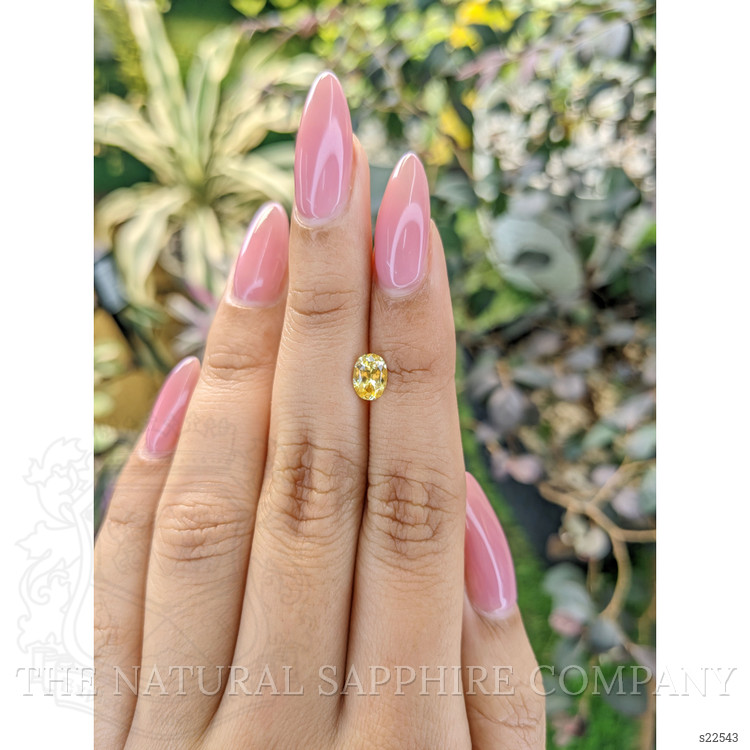 0.89 Ct. Yellow Sapphire from Ceylon (Sri Lanka)