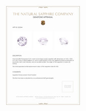 3.01 Ct. Purple Sapphire from Ceylon (Sri Lanka) Appraisal