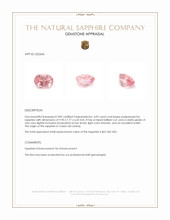 4.09 Ct. Padparadscha Sapphire from Ceylon (Sri Lanka) Appraisal