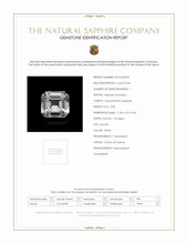 2.08 Ct. White Sapphire from Ceylon (Sri Lanka) Scan Report