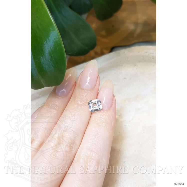 2.08 Ct. White Sapphire from Ceylon (Sri Lanka)