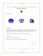 4.62 Ct. Blue Sapphire from Ceylon (Sri Lanka) Appraisal