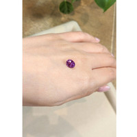 2.63 Ct. Pinkish Purple Sapphire from Ceylon (Sri Lanka) Life Style