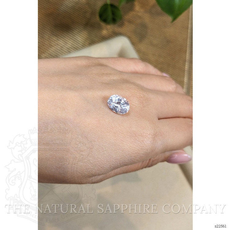 4.26 Ct. White Sapphire from Ceylon (Sri Lanka)