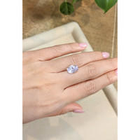 4.26 Ct. White Sapphire from Ceylon (Sri Lanka) Life Style