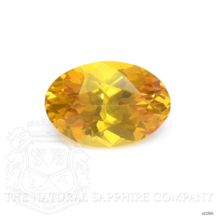 0.55 Ct. Yellowish Orange Sapphire from Ceylon (Sri Lanka)