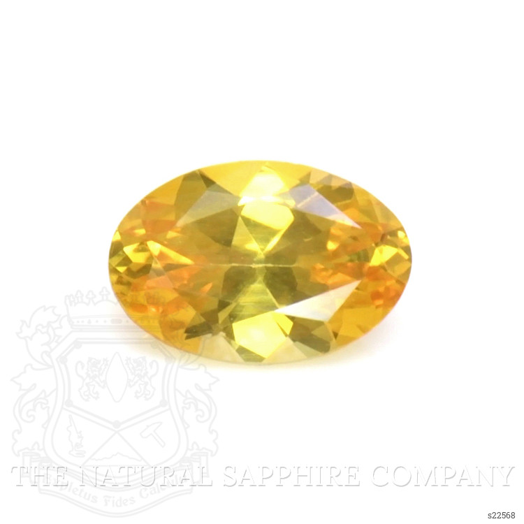 0.50 Ct. Yellowish Orange Sapphire from Ceylon (Sri Lanka)