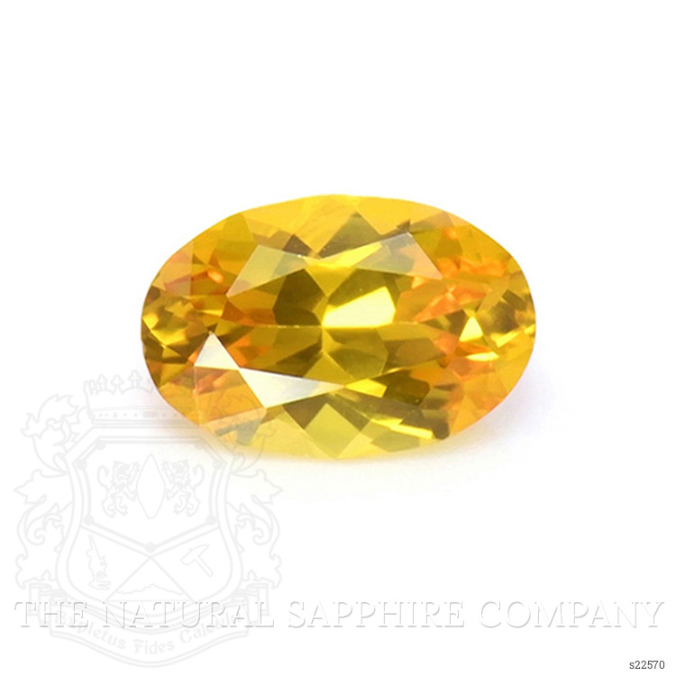 0.50 Ct. Yellowish Orange Sapphire from Ceylon (Sri Lanka)