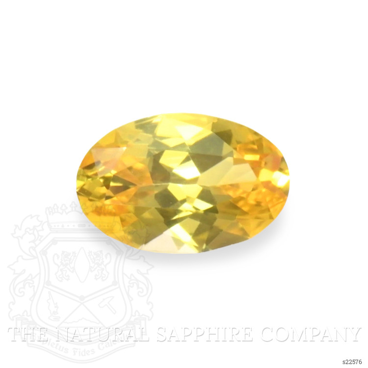 0.40 Ct. Orangish Yellow Sapphire from Ceylon (Sri Lanka)
