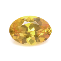0.60 Ct. Orangish Yellow Sapphire from Ceylon (Sri Lanka) Video