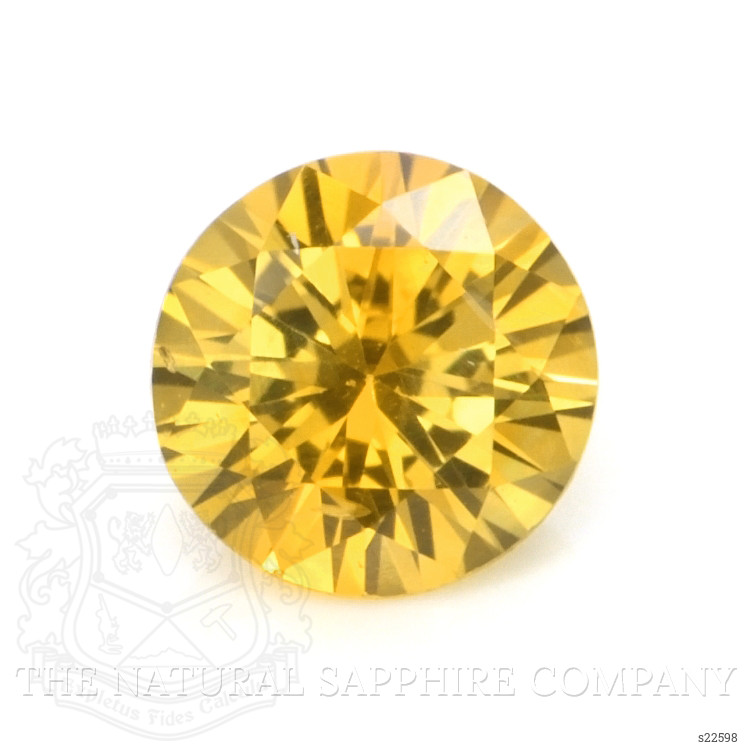 0.57 Ct. Yellowish Orange Sapphire from Ceylon (Sri Lanka)