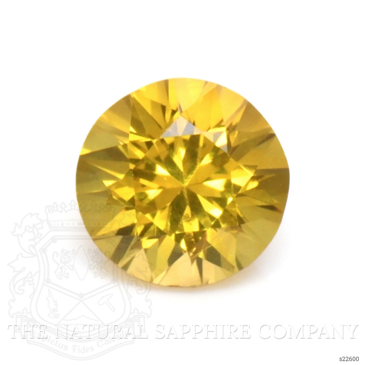 0.66 Ct. Orangish Yellow Sapphire from Ceylon (Sri Lanka)
