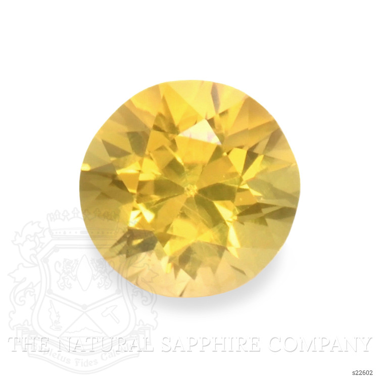 0.61 Ct. Orangish Yellow Sapphire from Ceylon (Sri Lanka)