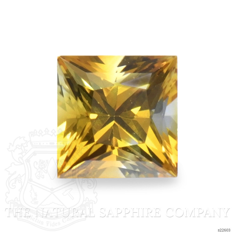 0.63 Ct. Orangish Yellow Sapphire from Ceylon (Sri Lanka)