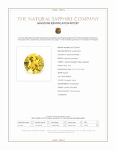 0.66 Ct. Orangish Yellow Sapphire from Ceylon (Sri Lanka) Scan Report