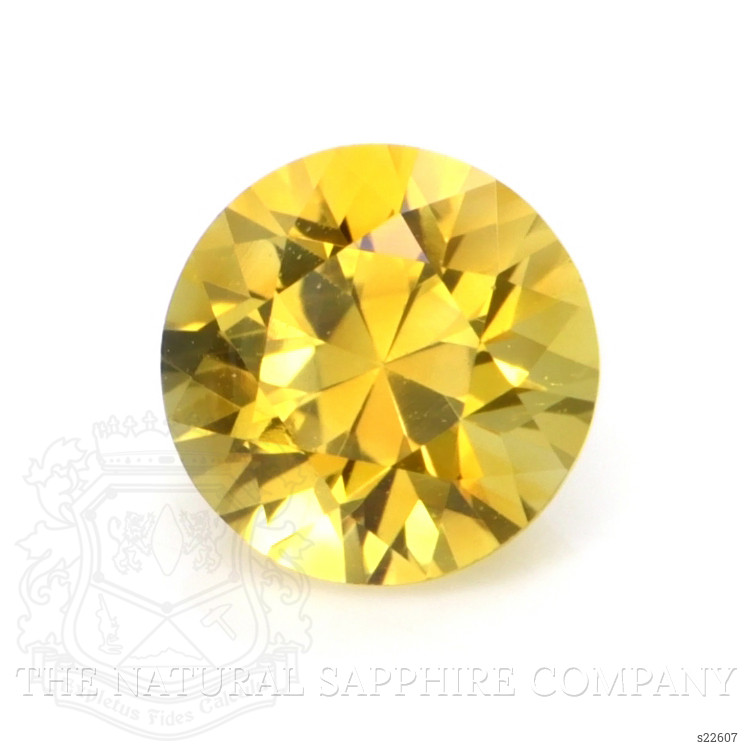 0.66 Ct. Orangish Yellow Sapphire from Ceylon (Sri Lanka)