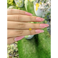 0.55 Ct. Orangish Yellow Sapphire from Ceylon (Sri Lanka) Life Style