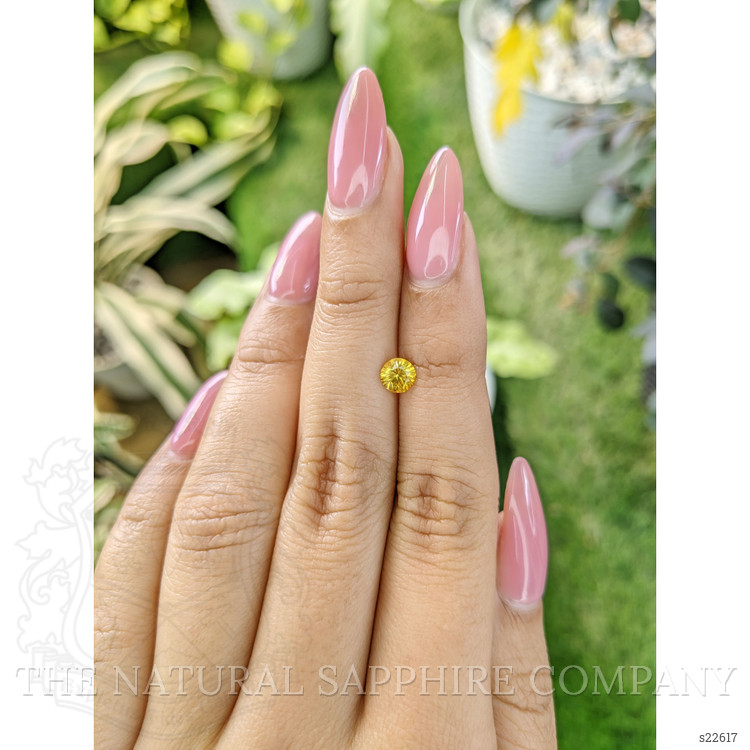 0.59 Ct. Yellow Sapphire from Ceylon (Sri Lanka)