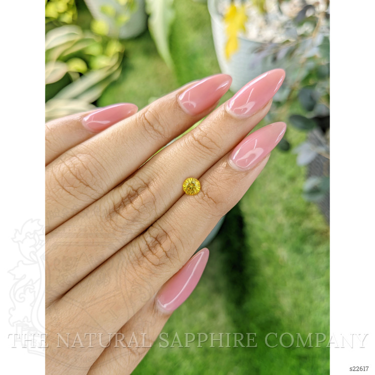 0.59 Ct. Yellow Sapphire from Ceylon (Sri Lanka)
