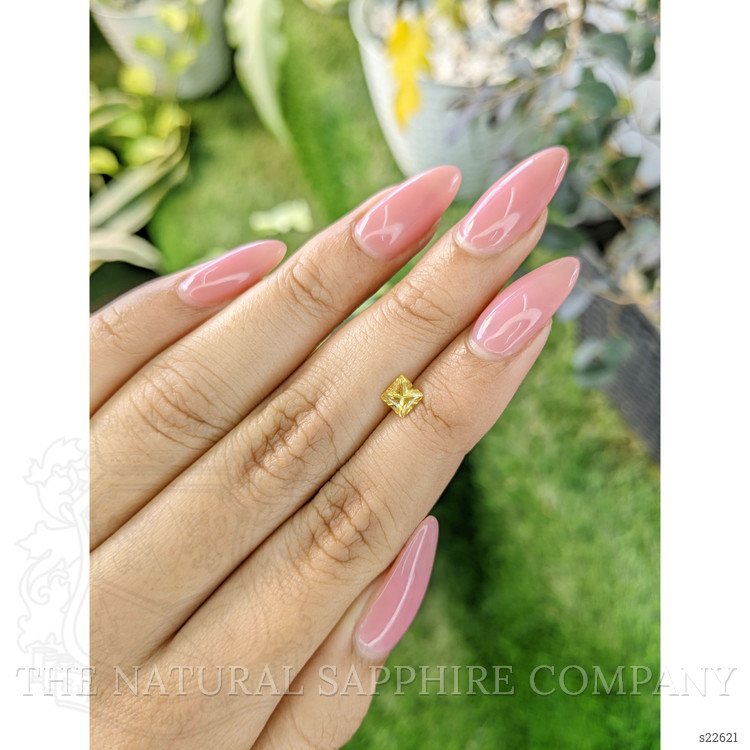 0.63 Ct. Yellow Sapphire from Ceylon (Sri Lanka)