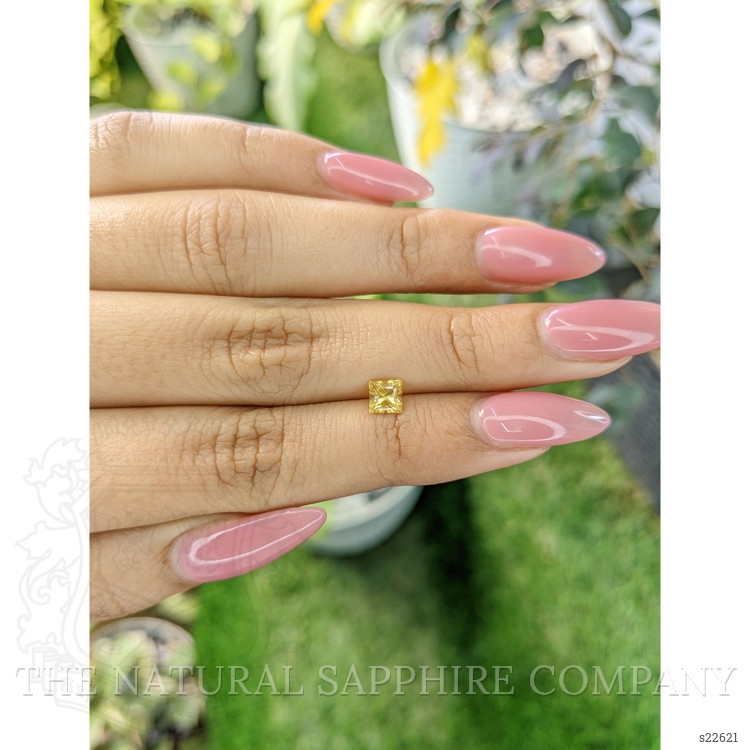 0.63 Ct. Yellow Sapphire from Ceylon (Sri Lanka)