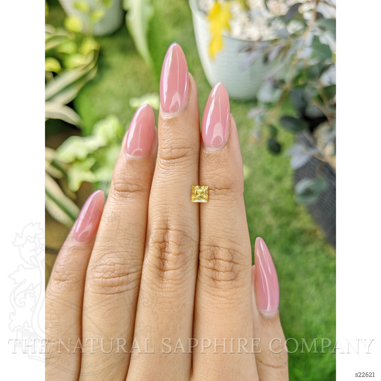 0.63 Ct. Yellow Sapphire from Ceylon (Sri Lanka)