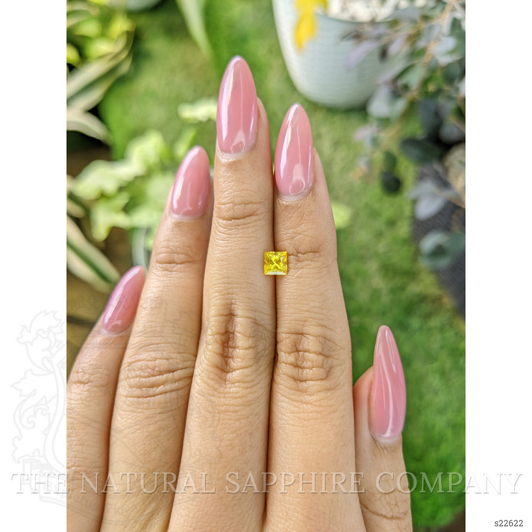 0.69 Ct. Yellow Sapphire from Ceylon (Sri Lanka)