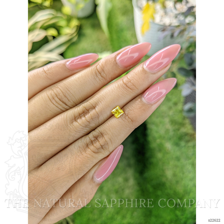 0.69 Ct. Yellow Sapphire from Ceylon (Sri Lanka)