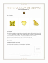0.68 Ct. Yellow Sapphire from Ceylon (Sri Lanka) Appraisal