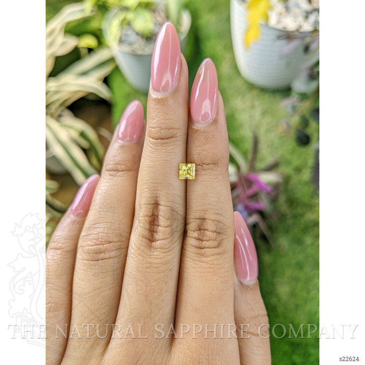 0.68 Ct. Yellow Sapphire from Ceylon (Sri Lanka)