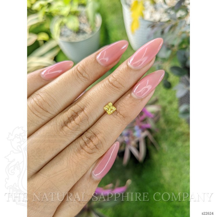 0.68 Ct. Yellow Sapphire from Ceylon (Sri Lanka)