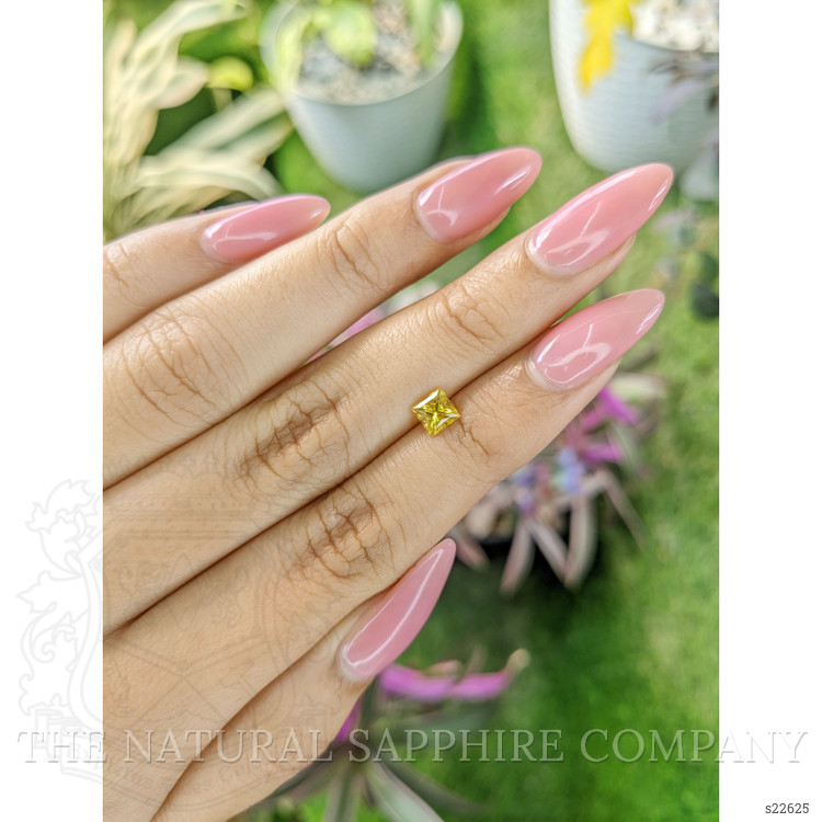 0.76 Ct. Yellow Sapphire from Ceylon (Sri Lanka)