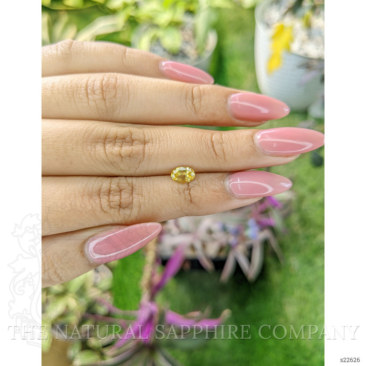 0.76 Ct. Yellow Sapphire from Ceylon (Sri Lanka)