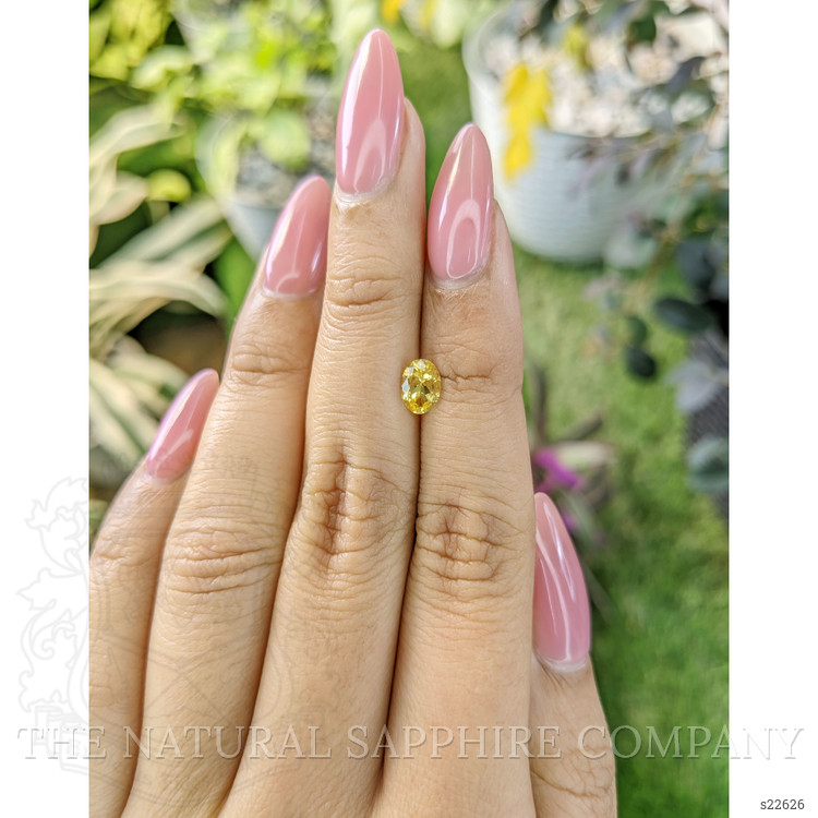 0.76 Ct. Yellow Sapphire from Ceylon (Sri Lanka)