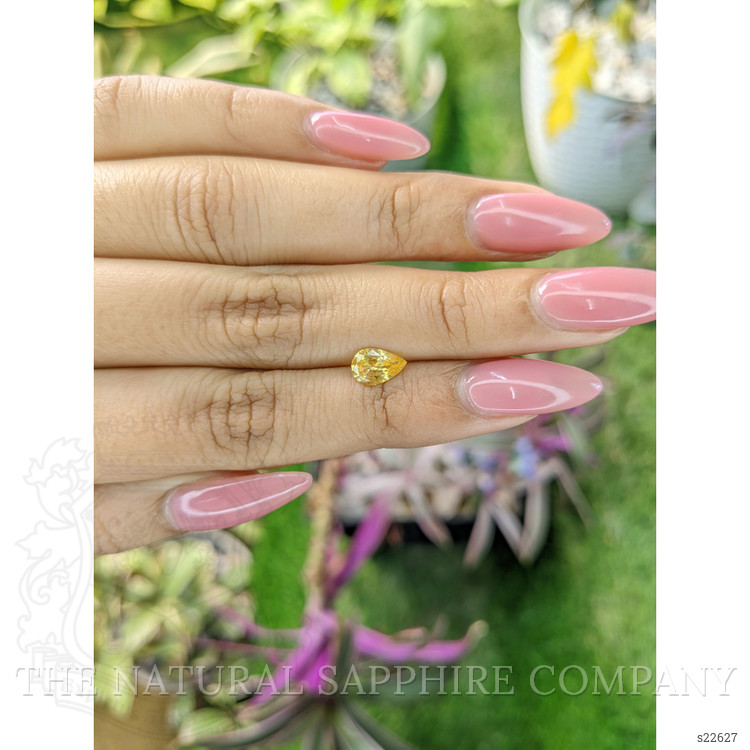 0.90 Ct. Yellow Sapphire from Ceylon (Sri Lanka)