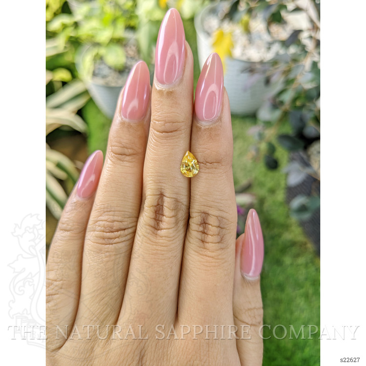 0.90 Ct. Yellow Sapphire from Ceylon (Sri Lanka)