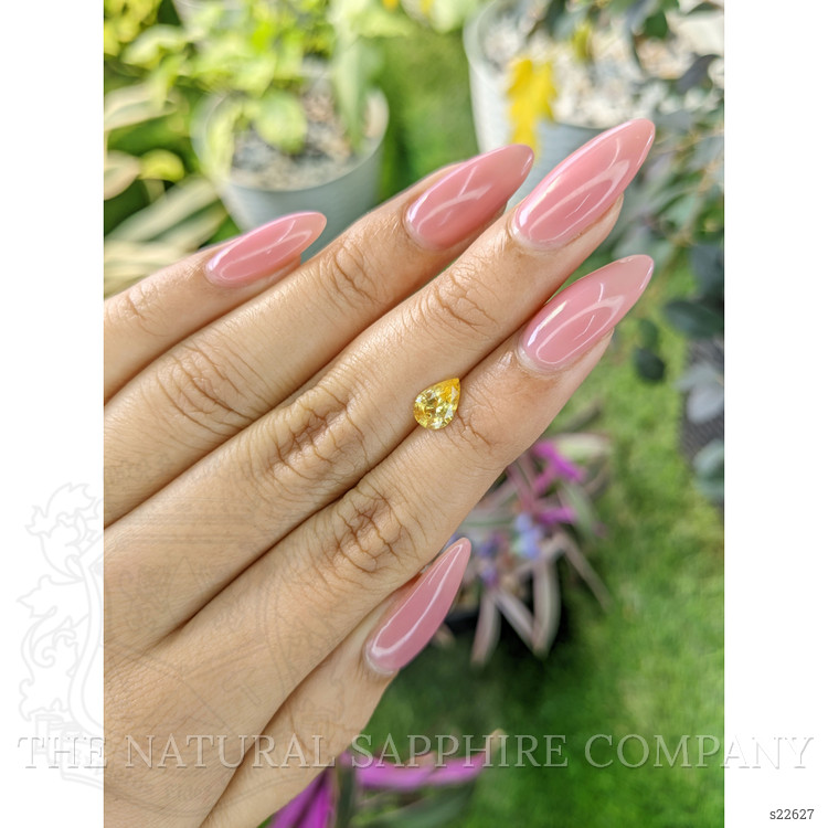 0.90 Ct. Yellow Sapphire from Ceylon (Sri Lanka)