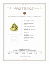 0.61 Ct. Yellow Sapphire from Ceylon (Sri Lanka) Scan Report