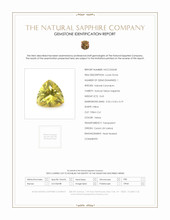 0.63 Ct. Yellow Sapphire from Ceylon (Sri Lanka) Scan Report
