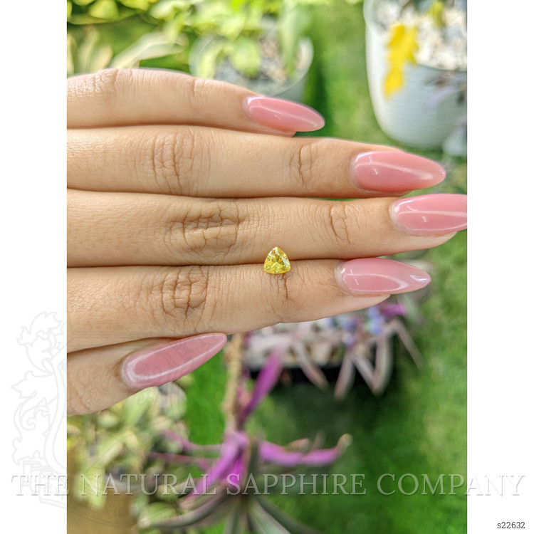 0.65 Ct. Yellow Sapphire from Ceylon (Sri Lanka)