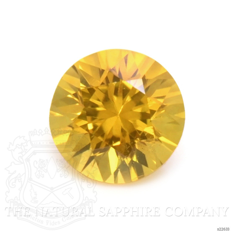 0.68 Ct. Yellowish Orange Sapphire from Ceylon (Sri Lanka)