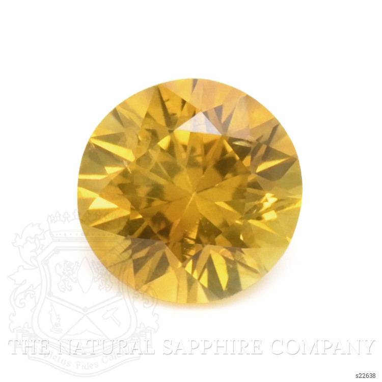 0.65 Ct. Yellowish Orange Sapphire from Ceylon (Sri Lanka)