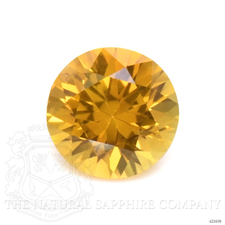 0.65 Ct. Yellowish Orange Sapphire from Ceylon (Sri Lanka)