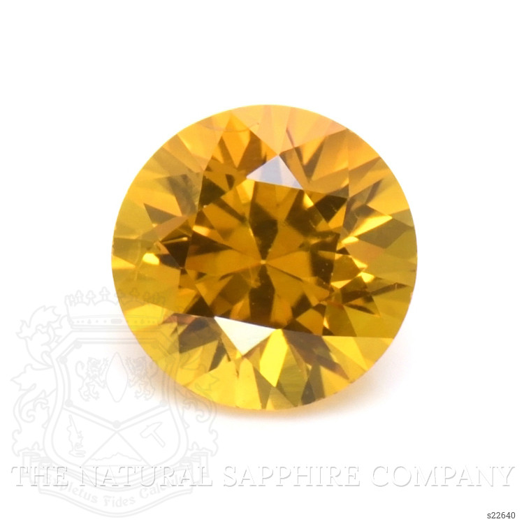 0.67 Ct. Yellowish Orange Sapphire from Ceylon (Sri Lanka)